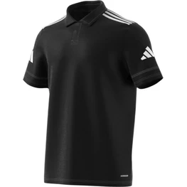 SQUADRA 25 COTTON POLO/ BLACK WHITE-1
