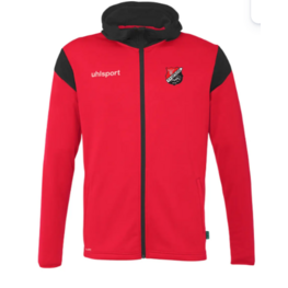 SQUAD 27 TRACK HOOD JACKET ROUGE/NOIR-1