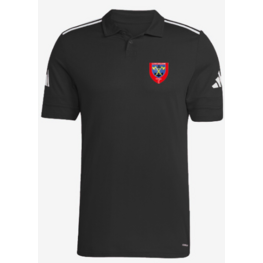 SQUADRA 25 COTTON POLO/ BLACK WHITE-1