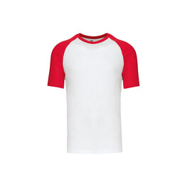 T-SHIRT BLANC-ROUGE-1