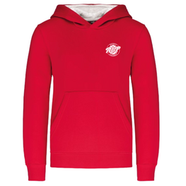 SWEAT ROUGE/BLANC ENFANT-1