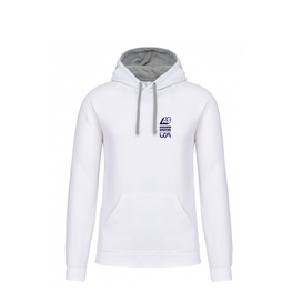 SWEAT CAPUCHE BLANC UCA-1