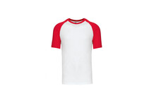 T-SHIRT BLANC-ROUGE
