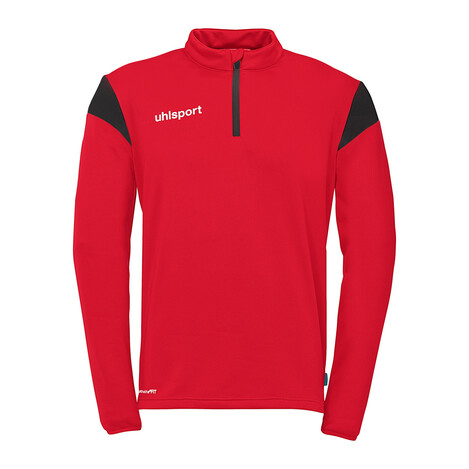 SQUAD 27 1/4 ZIP TOP ROUGE/NOIR