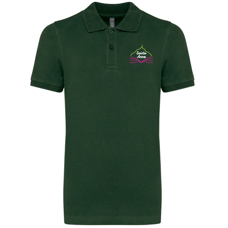 POLO ENFANT FOREST GREEN