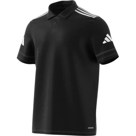 SQUADRA 25 COTTON POLO/ BLACK WHITE
