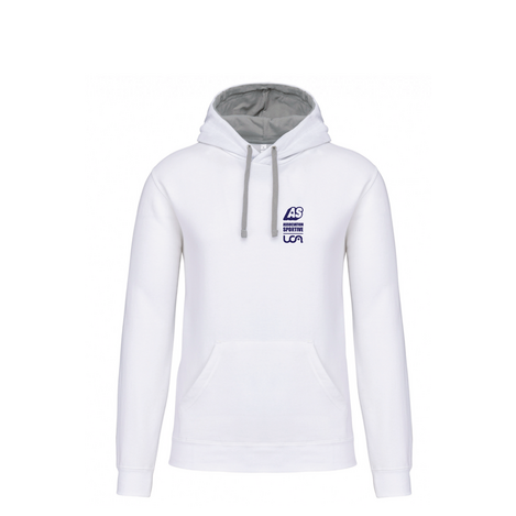 SWEAT CAPUCHE BLANC UCA