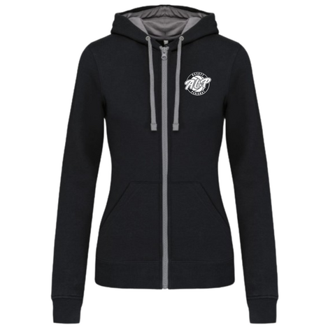 VESTE NOIR/GRIS FEMME